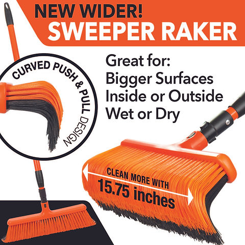 NEW! WIDER Sweeper Raker